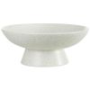12-Inch Speckled White Ceramic Decorative Bowl