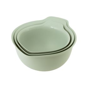 3-Piece Nesting Mixing Bowls Set, Green