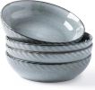 Stoneware Serving Bowls with Textured Pattern