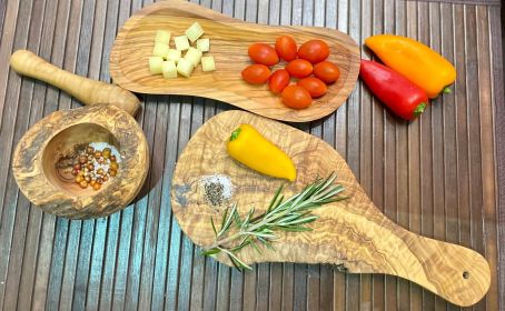 Mediterranean Olive Wood Kitchen Set