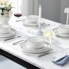 12-Piece Plates and Bowls Dinnerware Set