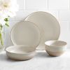 16-Piece Dinnerware Set, Cream