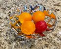Recycled Aluminum Alloy Modern Fruit / Bread Bowl