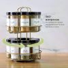 16-Jar Revolving Countertop Spice Rack Organizer with Pre-Filled Spices