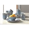 16-Piece Stoneware Dining Set, Blue