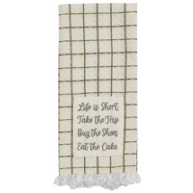LIFE IS SHORT DISHTOWEL