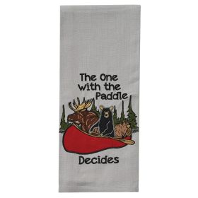 THE ONE WITH THE PADDLE DECIDES DISHTOWEL