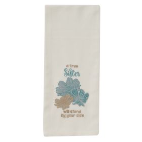 A TRUE SISTER EMBROIDERED DISHTOWEL