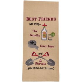 TEQUILA AND DUCT TAPE EMB DISHTOWEL