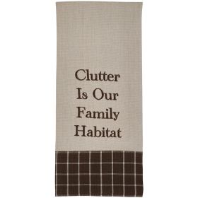 CLUTTER IS OUR FAMILY DISHTOWEL