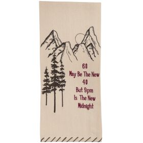 60 IS THE NEW 40 EMB DISHTOWEL