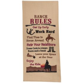 RANCH RULES EMB DISHTOWEL