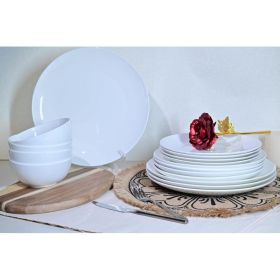 Jasmine Bone China Dinnerware Set (Option: Ivory White)